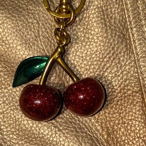Cherry Charm Gold Women's Bag